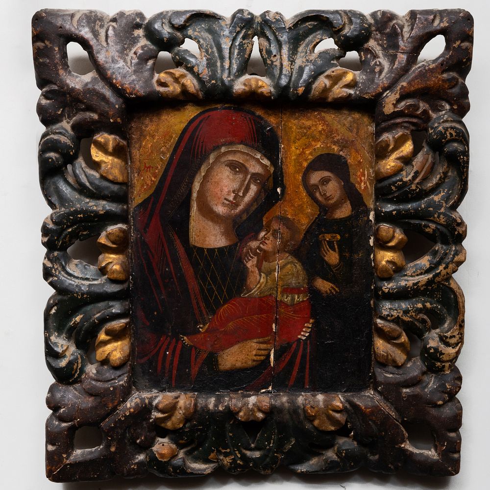 Appraisal: Two Russian or Greek Icons of the Virgin and Child