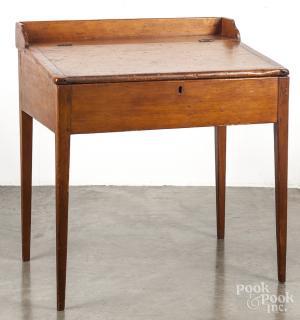 Appraisal: Pine schoolmasters desk th c '' h '' w