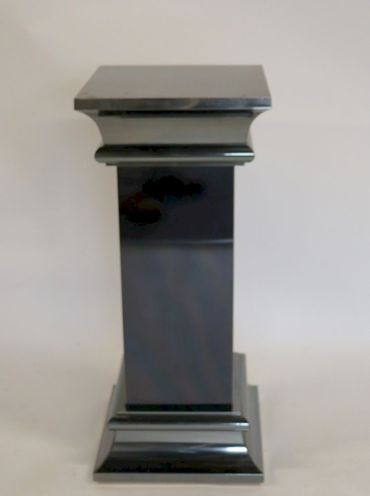 Appraisal: Vintage Chrome Pedestal From a Long Island estate - Dimensions