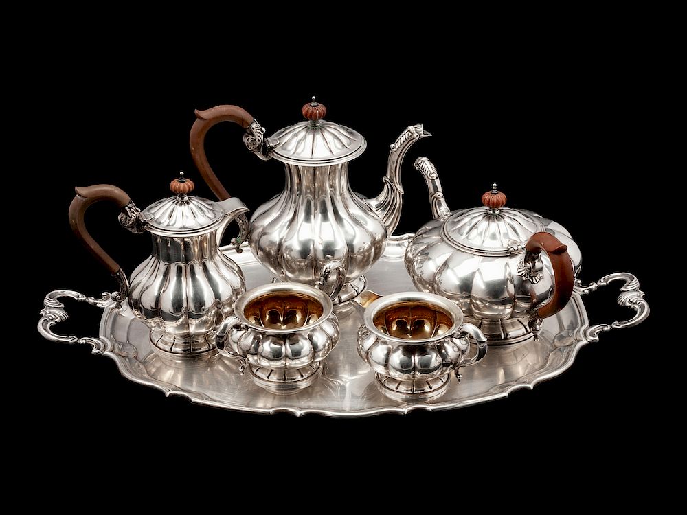 Appraisal: A Canadian Silver Six-Piece Tea and Coffee Service A Canadian