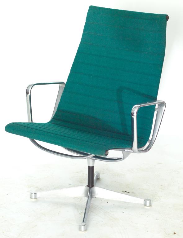 Appraisal: CHARLES EAMES ALUMINIUM SWIVEL CHAIR MANUFACTURED BY HERMAN MILLER with