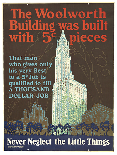 Appraisal: ANONYMOUS THE WOOLWORTH BUILDING WAS BUILT WITH PIECES x inches