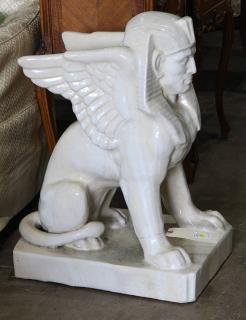 Appraisal: Italian Art Deco figural sculpture executed in pottery circa the