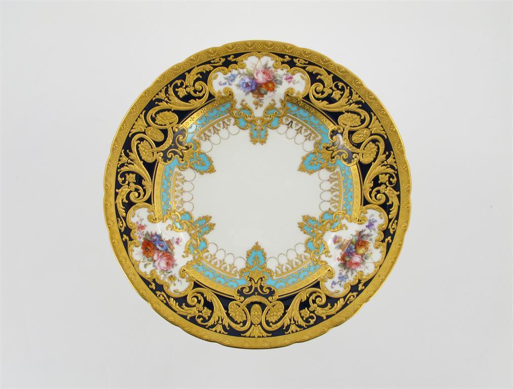 Appraisal: A Royal Crown Derby plate from the Judge Gary service