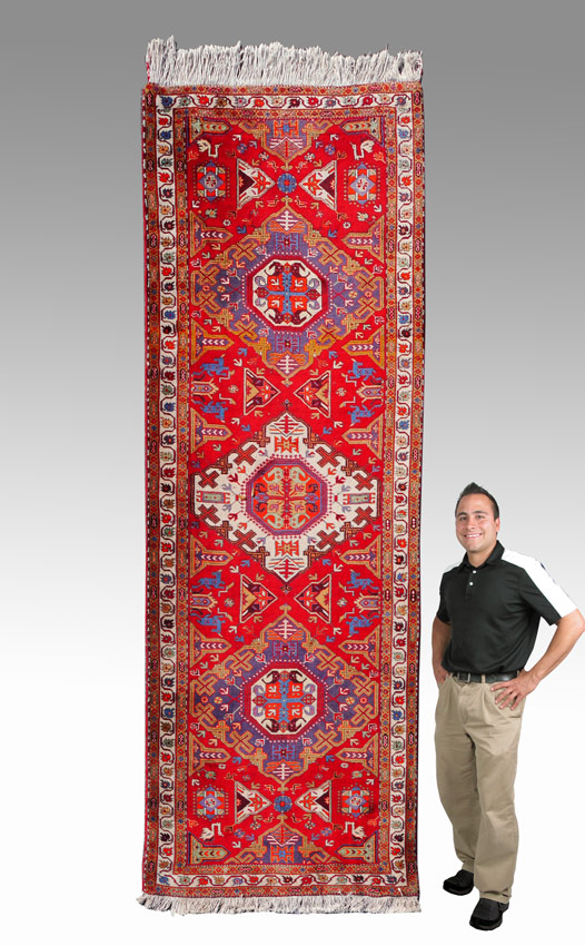 Appraisal: MODERN PERSIAN HAND KNOTTED WOOL RUNNER ' '' x '