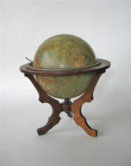 Appraisal: Terrestrial table globe h schedler new jersey copyright On a