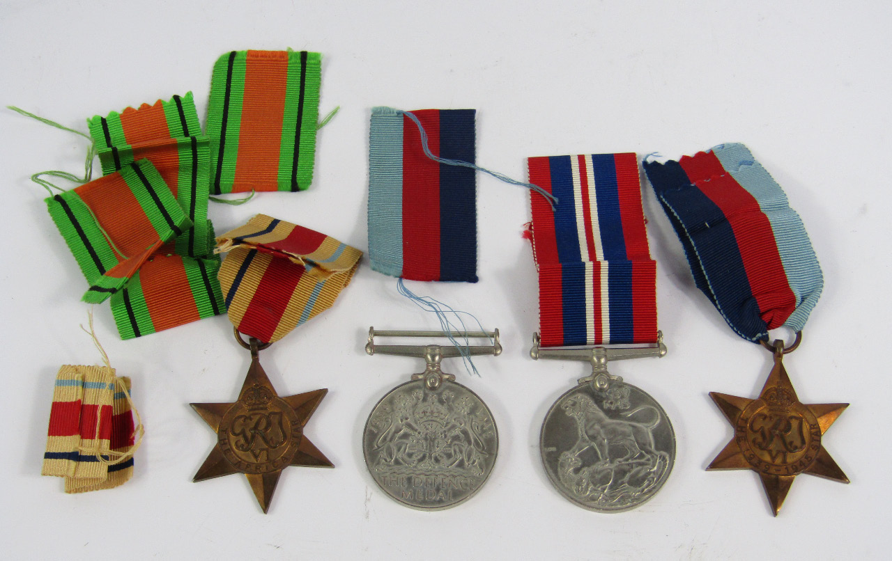 Appraisal: Four WWII medals comprising of a - Star Africa Star