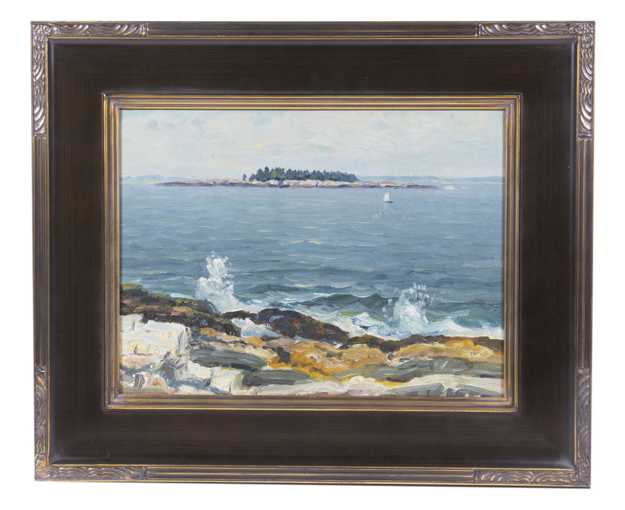 Appraisal: PARKER GAMAGE ME - Little Haddock Island near Pemaquid oil