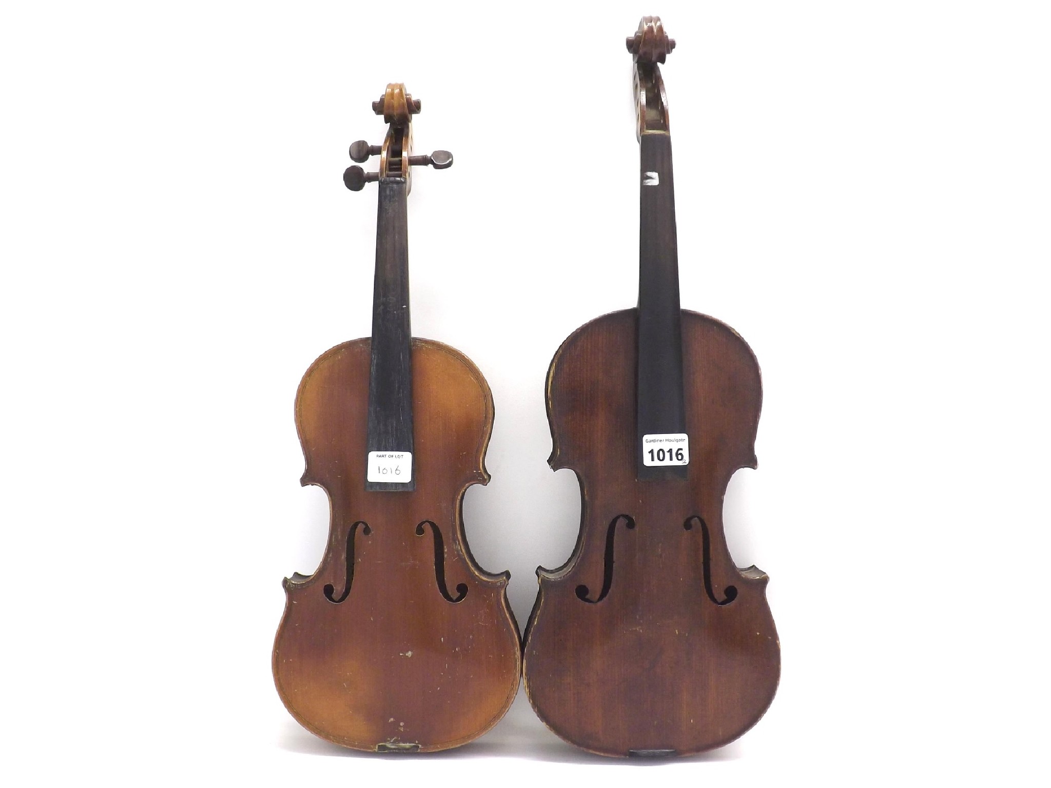 Appraisal: French three-quarter size Medio Fino violin cm also a mid