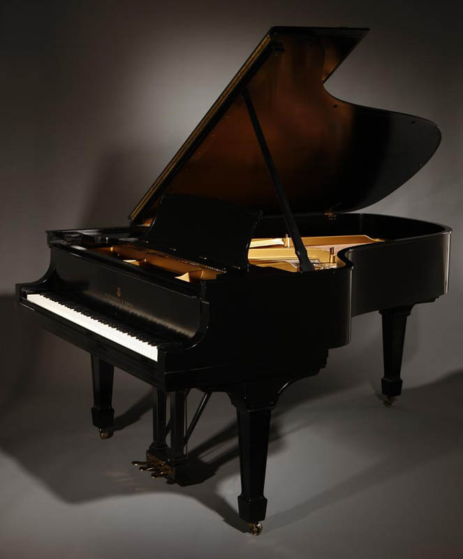 Appraisal: A Steinway model B ebonized grand piano A Steinway model