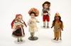 Appraisal: DOLLS - Lot of four bisque head German ethnic dolls