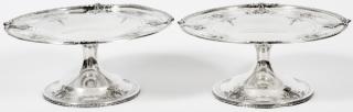 Appraisal: DOMINICK HAFF STERLING SILVER COMPOTES PAIR DOMINICK HAFF STERLING SILVER