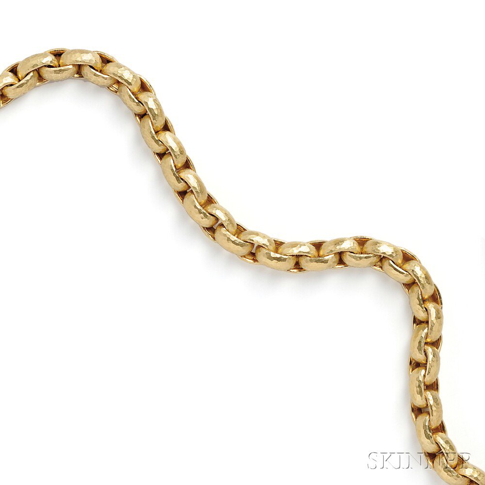 Appraisal: kt Gold Chain Paloma Picasso Tiffany Co Italy of wide