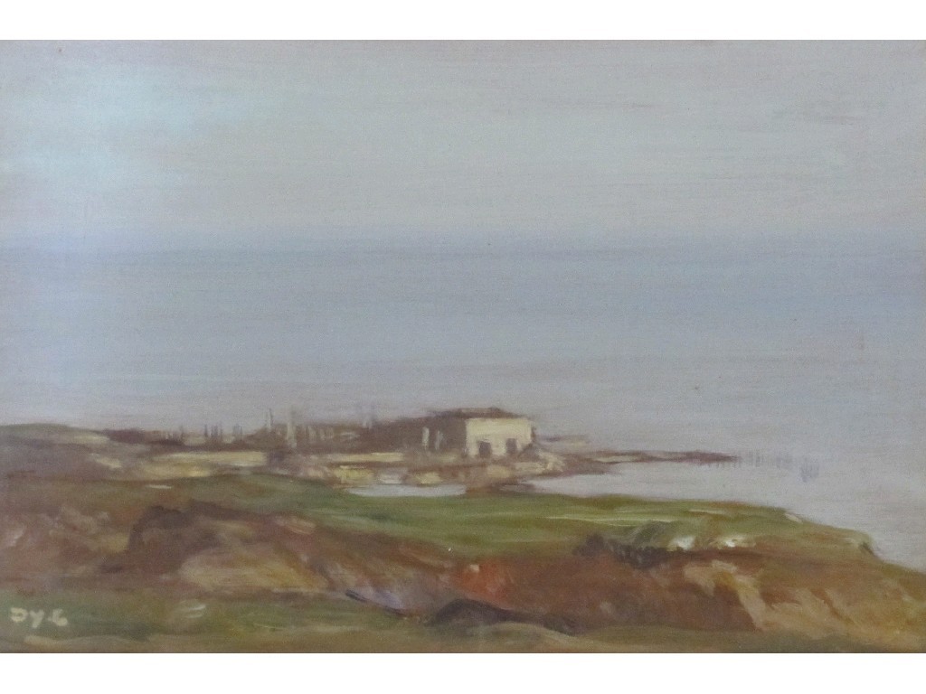 Appraisal: SIR DAVID YOUNG CAMERON - Oil on panel coastal scene