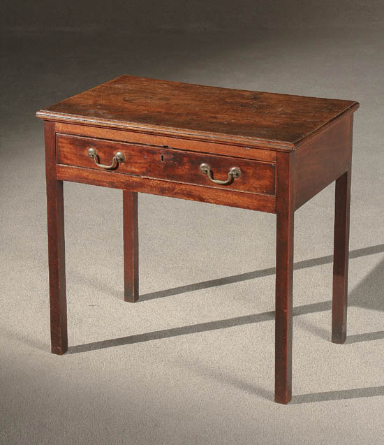 Appraisal: Lot Property of Various Owners Chippendale Mahogany Side Table Mid-Atlantic