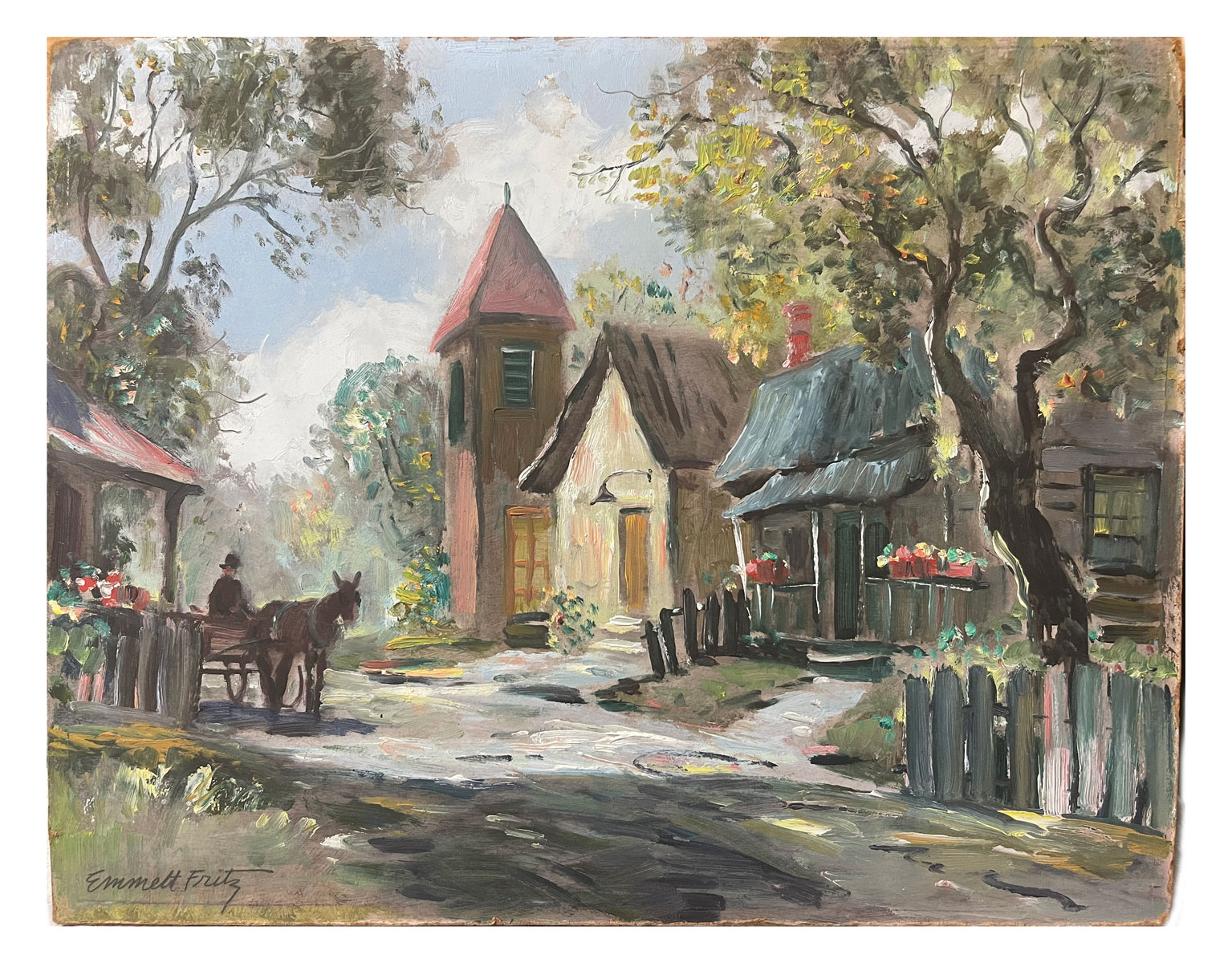 Appraisal: FRITZ Emmett American - St Augustine Florida Street Scene with