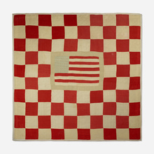 Appraisal: American THIRTY-SIX STAR FLAG QUILT c cotton quilt mounted to