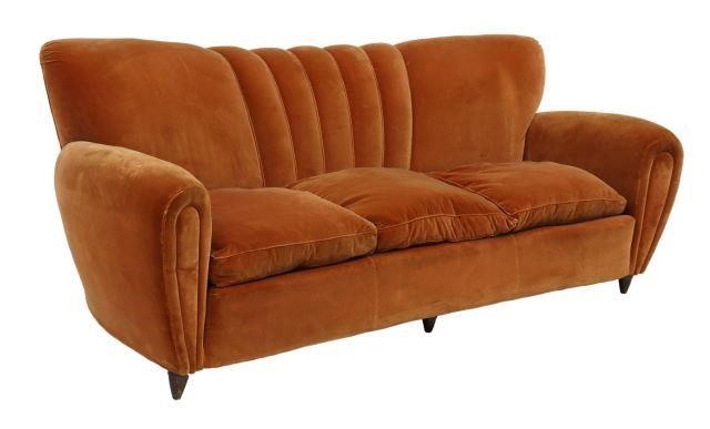 Appraisal: Italian mid-century modern sofa Guglielmo Ulrich Italian - c s