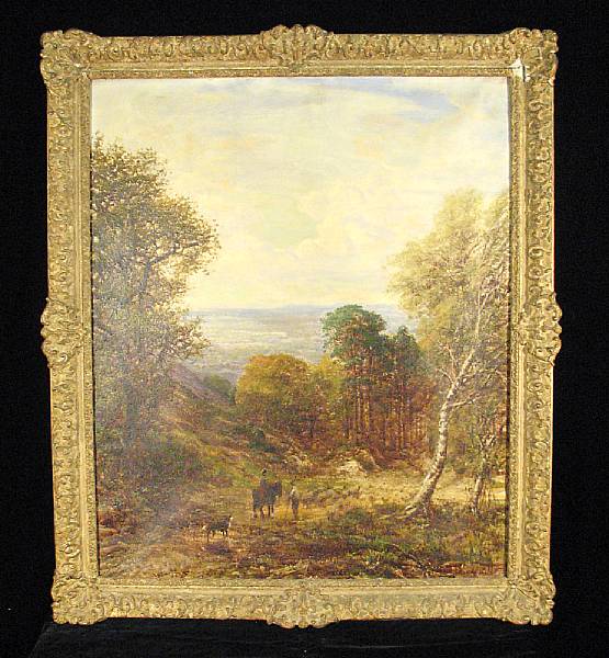 Appraisal: George William Mote British - A pastoral landscape with a