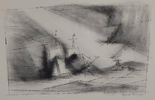 Appraisal: Lyonel Feininger lithograph Lyonel Feininger American - - ''Off The