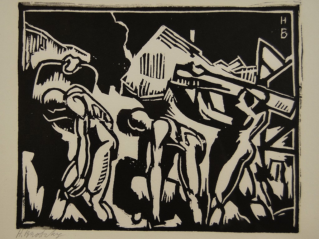 Appraisal: Horace Brodzy - 'Labourers' from an edition of from the