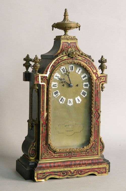 Appraisal: English bouille bracket clock by Bennett London ca h