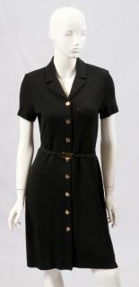 Appraisal: ST JOHN KNIT BLACK DRESS ST JOHN KNIT BLACK DRESS