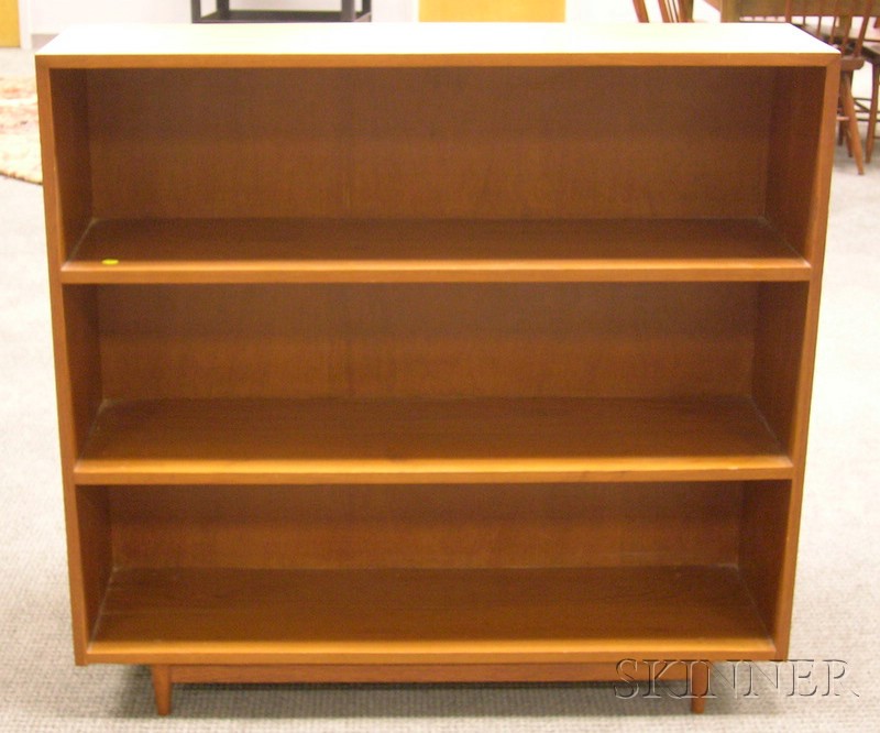 Appraisal: Modern Wooden Open Bookcase