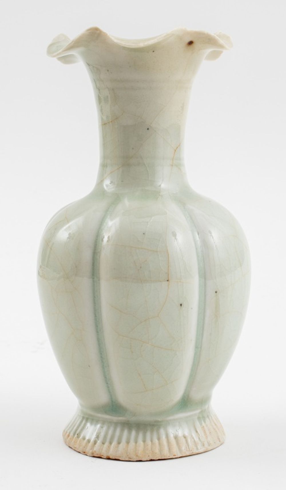 Appraisal: NORTHERN SONG DYNASTY QINGBAI LOBED VASE Chinese Northern Song Dynasty