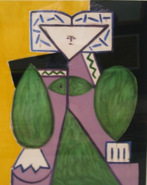 Appraisal: After Pablo Picasso - Abstract Figure photolithograph inscribed lower right