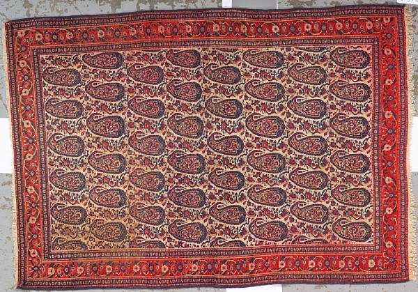 Appraisal: A Senneh rug Northwest Persia late th century size approximately