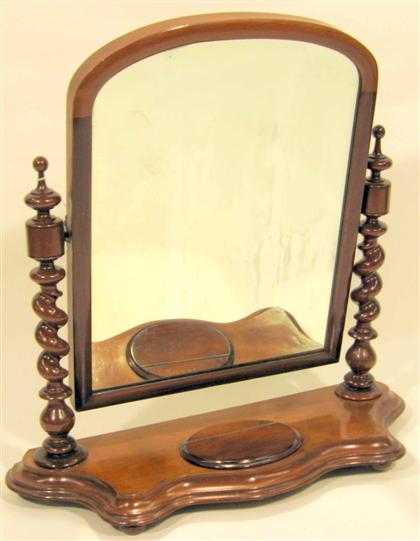 Appraisal: Large Victorian mahogany dressing table mirror th century H in