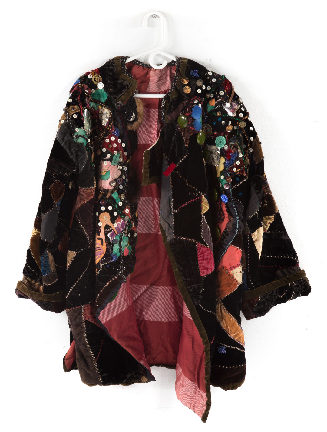 Appraisal: Joyce Scott patchwork jacket for Joan Erbe Baltimore b Patchwork