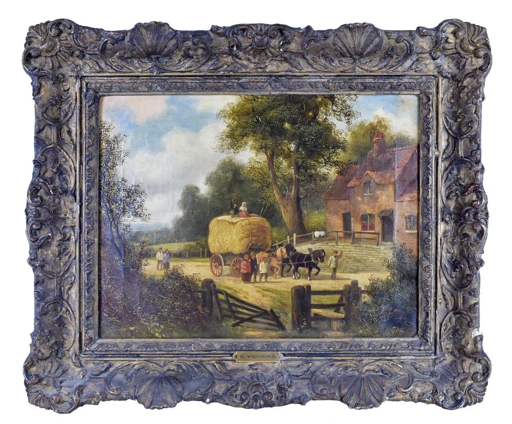 Appraisal: C VICKERS ENGLISH SCHOOL TH TH CENTURY Rural Landscape with