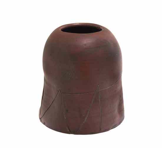 Appraisal: Robert Chapman Turner American - Untitled stoneware vase inscribed Turner