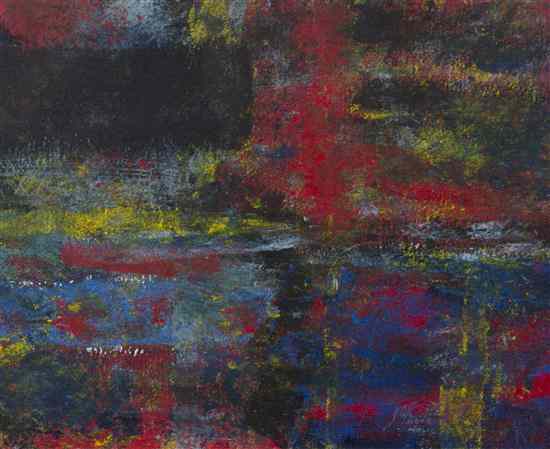 Appraisal: James Alan Gribbins American th century Abstract in Red mixed