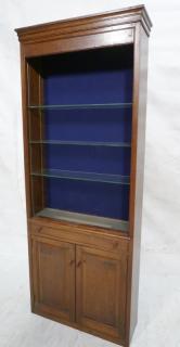 Appraisal: Shallow Wall Display Unit Upper section with gla Shallow Wall