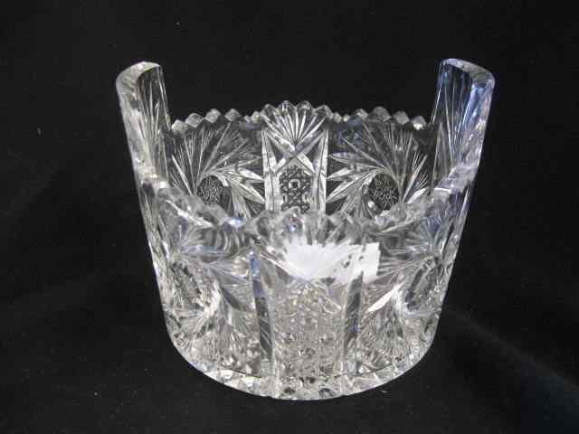 Appraisal: Brilliant Period Cut Glass Ice Tub pinwheel panel cane decor