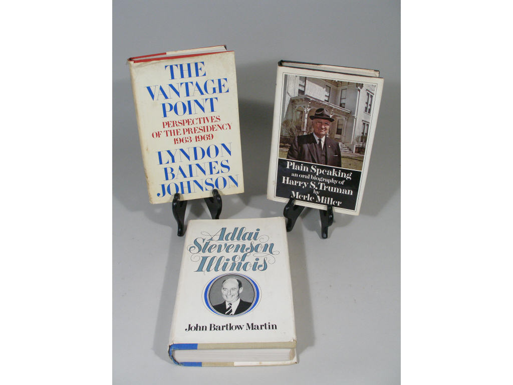 Appraisal: Lyndon Johnson Signed First Edition Book plus two author-signed biographies