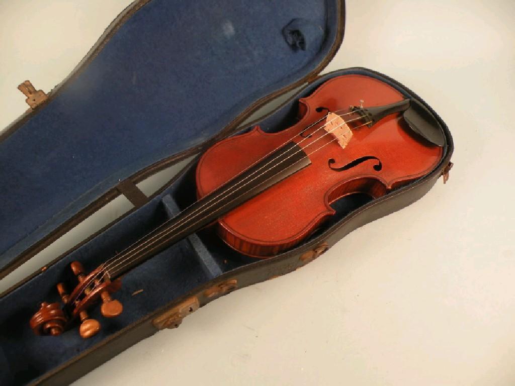 Appraisal: A violin bearing the label dated with a two piece