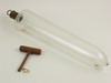 Appraisal: GLASS BELL - Rare hand blown glass bell tapered cylinder