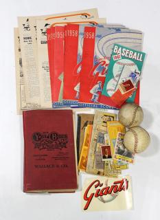 Appraisal: Group of San Francisco Giants and baseball ephemera Group of