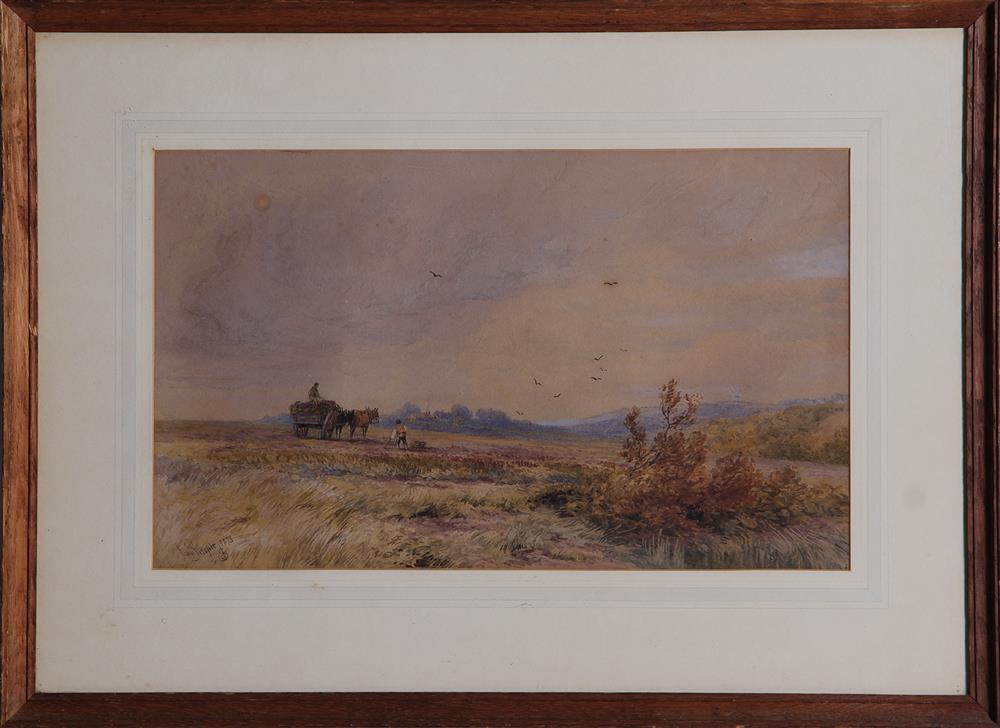 Appraisal: John Steeple British - HAYING TIME watercolor framed signed dated