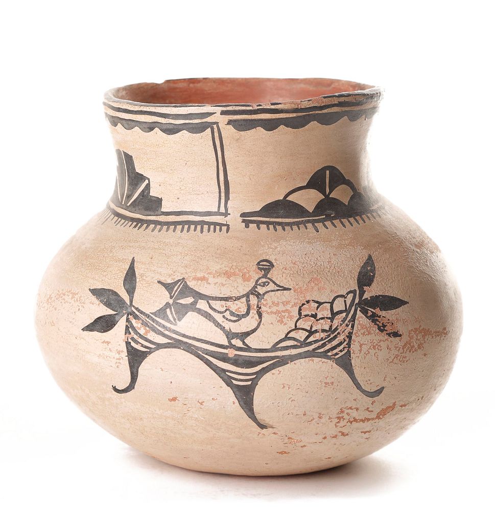 Appraisal: Cochiti Monochrome Water Jar ca Cochiti Monochrome Water Jar ca