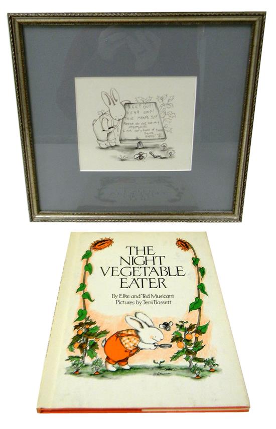 Appraisal: Jeni Bassett American th C children's book illustration with companion