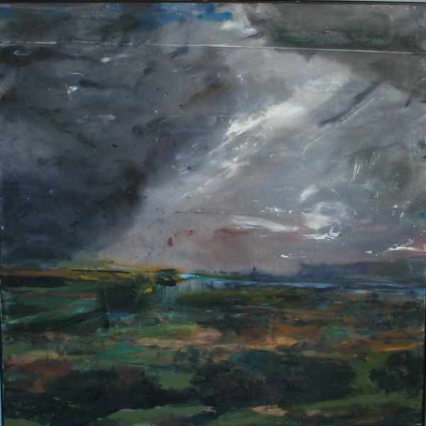 Appraisal: Marty Kalb ''Passing Storm'' Oil on Canvas '' x ''