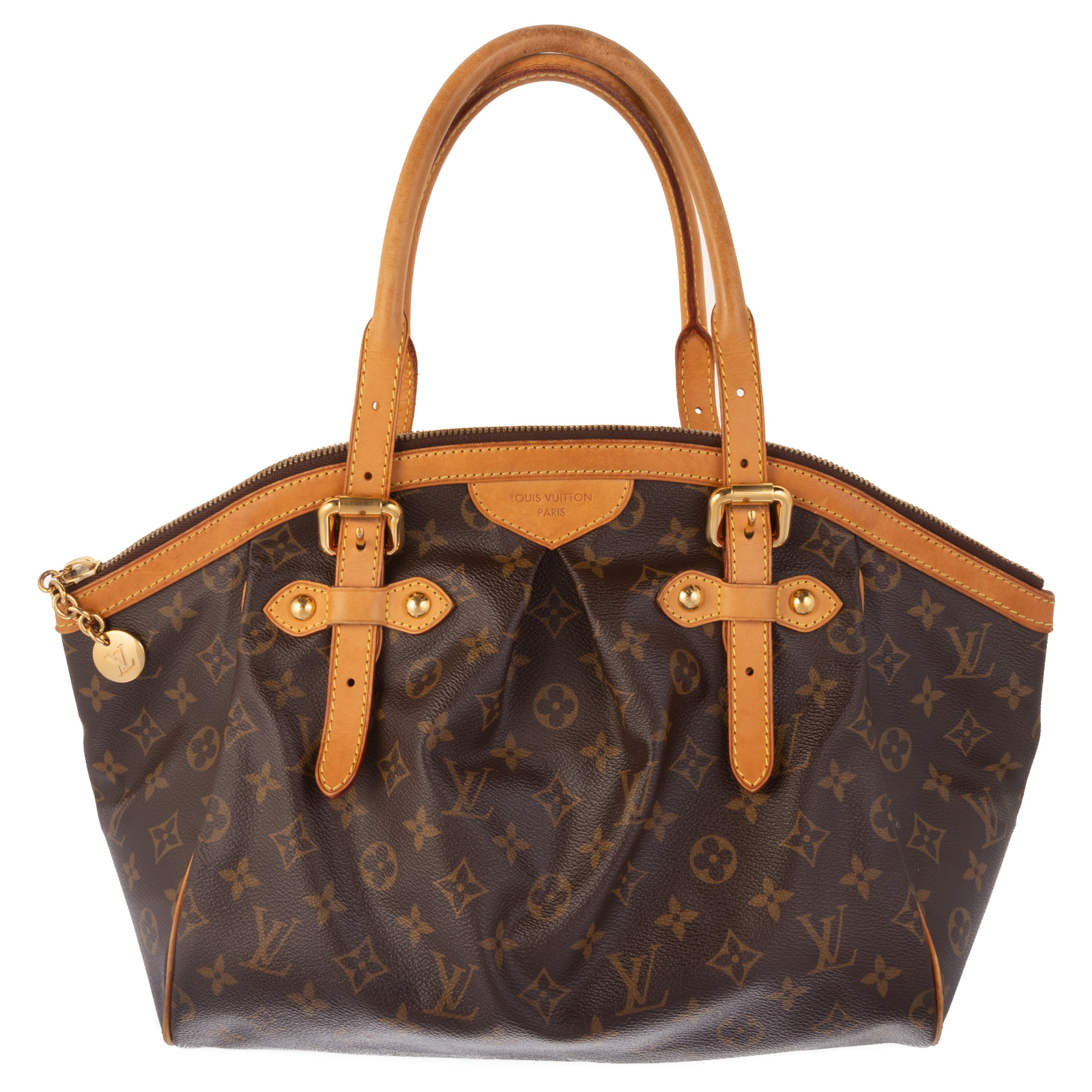 Appraisal: A LOUIS VUITTON MONOGRAM TIVOLI GM A brown and tan