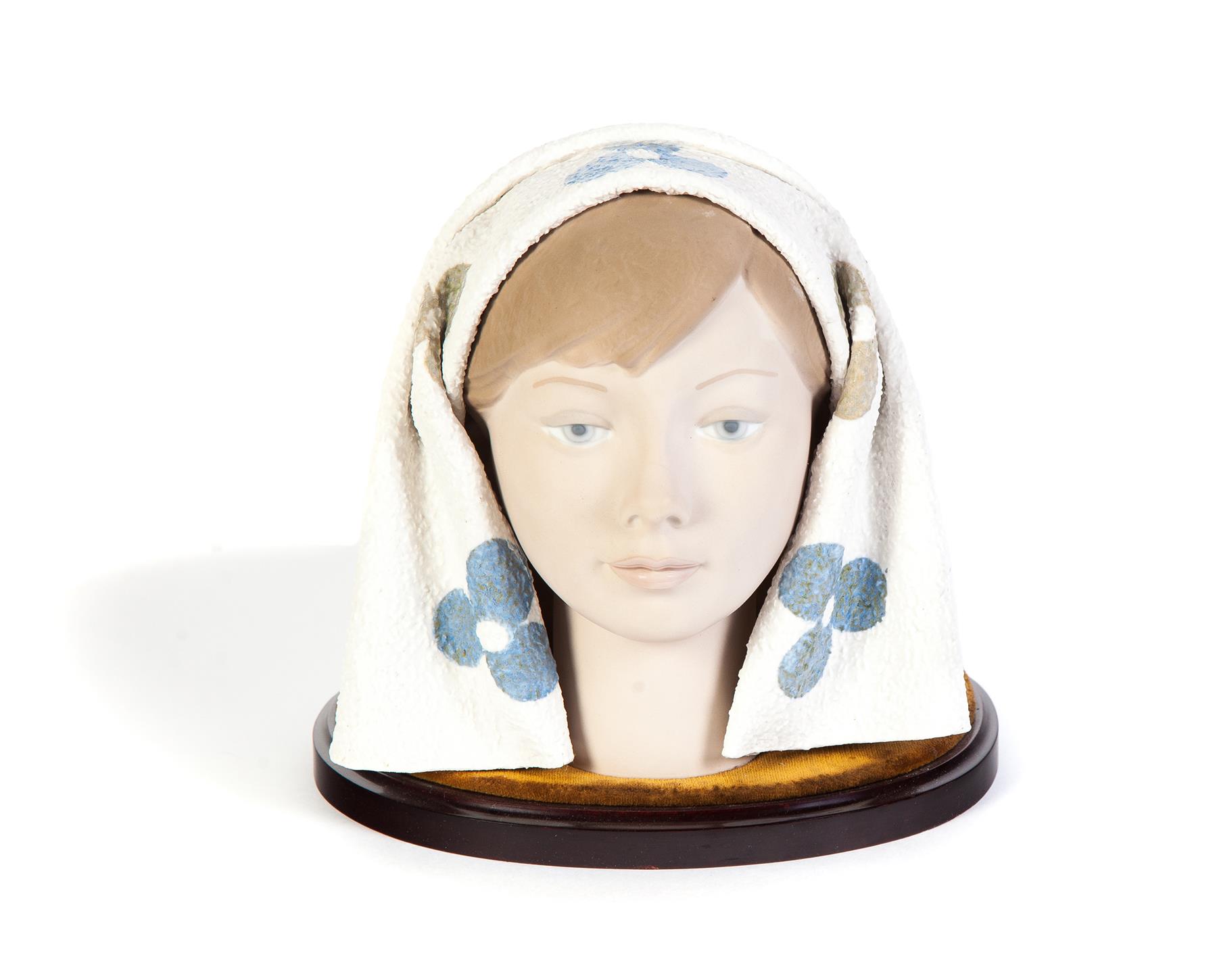 Appraisal: LLADRO BUST OF A WOMAN Spain th century Matte glaze