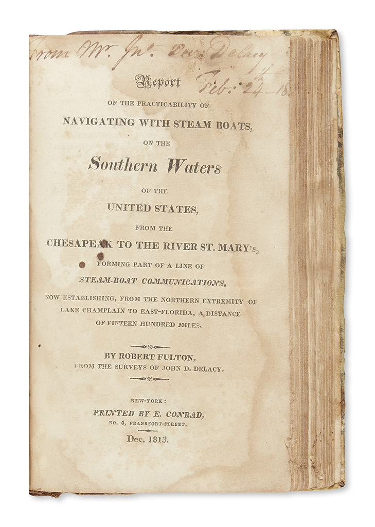 Appraisal: SOME COMPILED BY ROBERT FULTON'S RIVAL FERDINANDO FAIRFAX SCIENCE AND