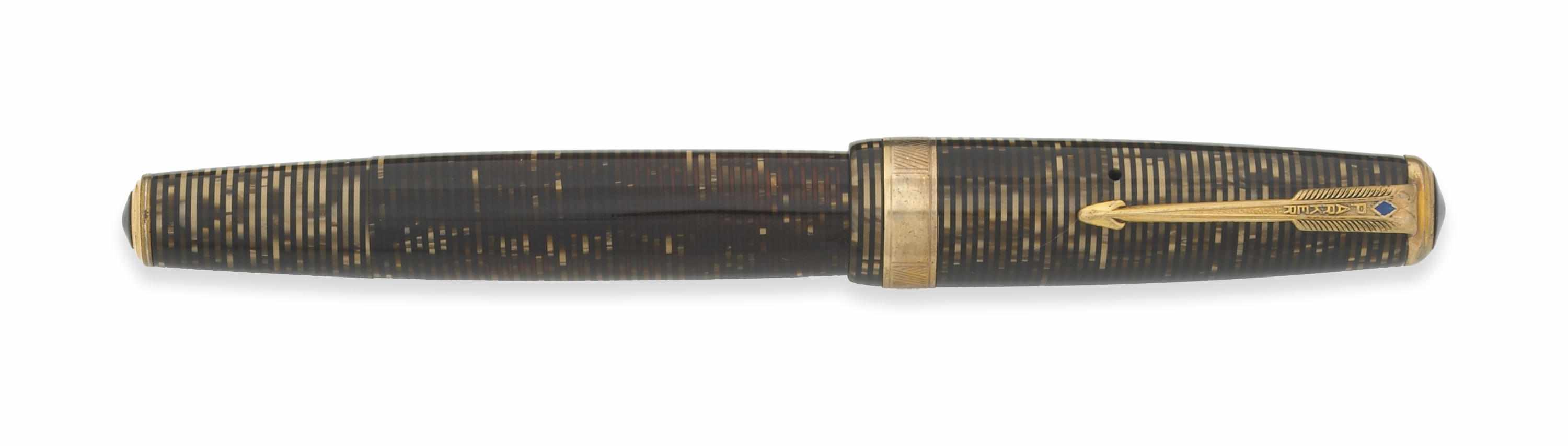 Appraisal: PARKER Senior Maxima Vacumatic Fountain Pen golden pearl good restored